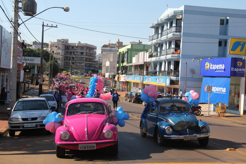 COMUNIDADE PARTICIPA DA CAMINHADA DAS VITORIOSAS E CAMINHADA AZUL 